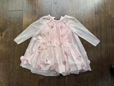 STELLA MCCARTNEY KIDS Girl's 3D Hearts Tulle Dress Pink Size 3 Years (3T)