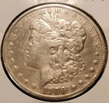 1900 P Morgan Silver Dollar. Guaranteed Authentic Nice Coin.  