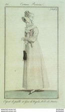 Gravure Mode Costume Parisien 1815 # 1493 (eau forte old Fashion plate
