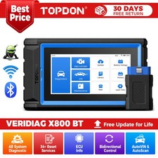 Topdon Vd X800bt Professional Car Diagnostic Reader Lifetime Free Updates 2026