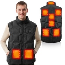 Heated Vest for Men, Electric Heating Sleeveless Jacket, Thermal Winter Recha...