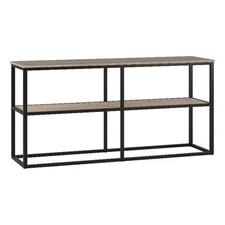 Henn&Hart 58" Antiqued Gray Oak TV Stand