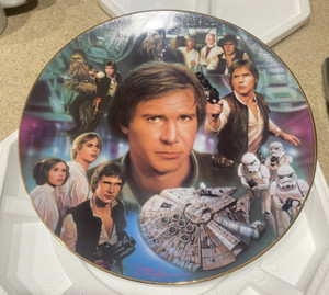 Star Wars Heroes & Villains Han Solo Hamilton Collection Ceramic Plate