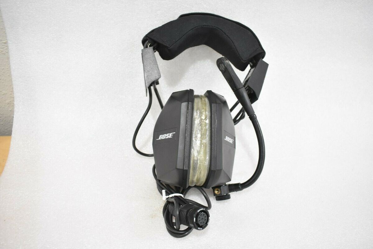 BOSE AH-BG AVIATION PILOT HEADSET SERIES I W/ STRAIGHT CABLE BOSE AH-BG AVIATION PILOT HEADSET SERIES I W/ STRAIGHT CABLE