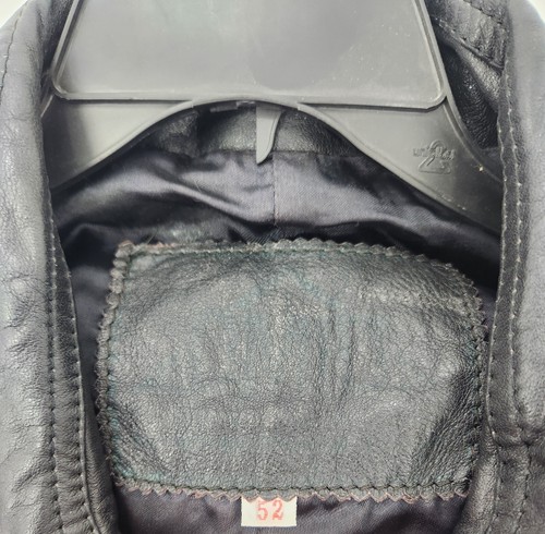 Pleather Jacket Men's Size Vintage - Picture 3 of 3