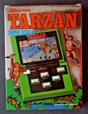 TARZAN Schuco Tronic DE Fürth 1983 Elektronisches LCD-Handspiel mit Verpackung