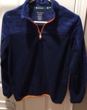 Tek Gear Youth Unisex Pullover 1/4 Zip XL 18/20 1/4 Zip Blue
