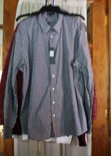 NDSTRY Uniform Long Sleeve Shirt 2XL 9911-Black Check Design