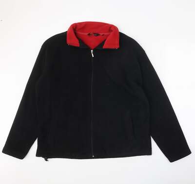 Cutting Edge Mens Black Jacket Size L Zip