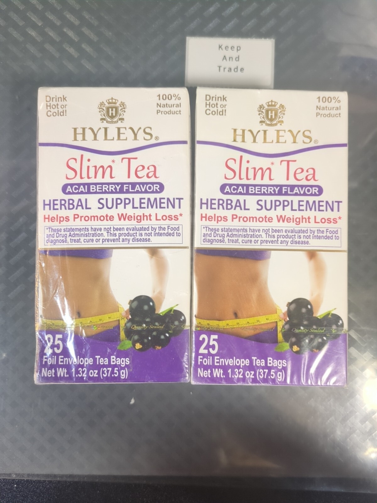 2 HYLEYS Garcinia Cambogia w/ Green Tea-Helps Suppress Appet