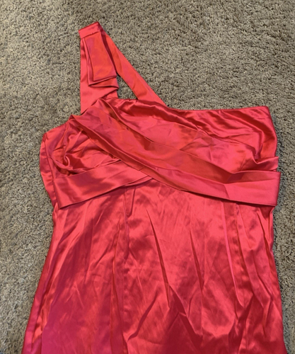 NWT! Motherhood Maternity Pink One Shoulder Dress - Size Large - Picture 2 of 6