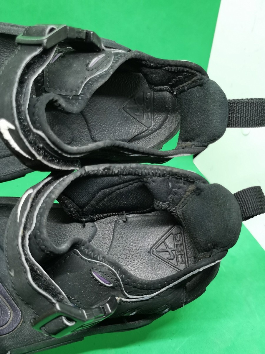 Vintage 90s Nike ACG Air Deschutz Black Sport Mens Sandals  display picture 1