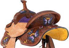 Youth PONY Butterfly Barrel Saddle- 10", 12", 13"
