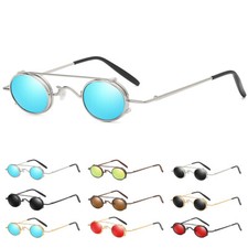 Steampunk Metal Fashion Sunglasses Men Women 80s 90s Vintage Gothic Glasses