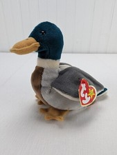 Ty Beanie Baby Jake the Mallard Duck Plush Stuffed Animal 1998 April Hang Tag
