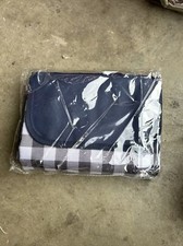 60" x 80" Black Outdoor Extra Large Picnic Blanket Waterproof Beach Camping