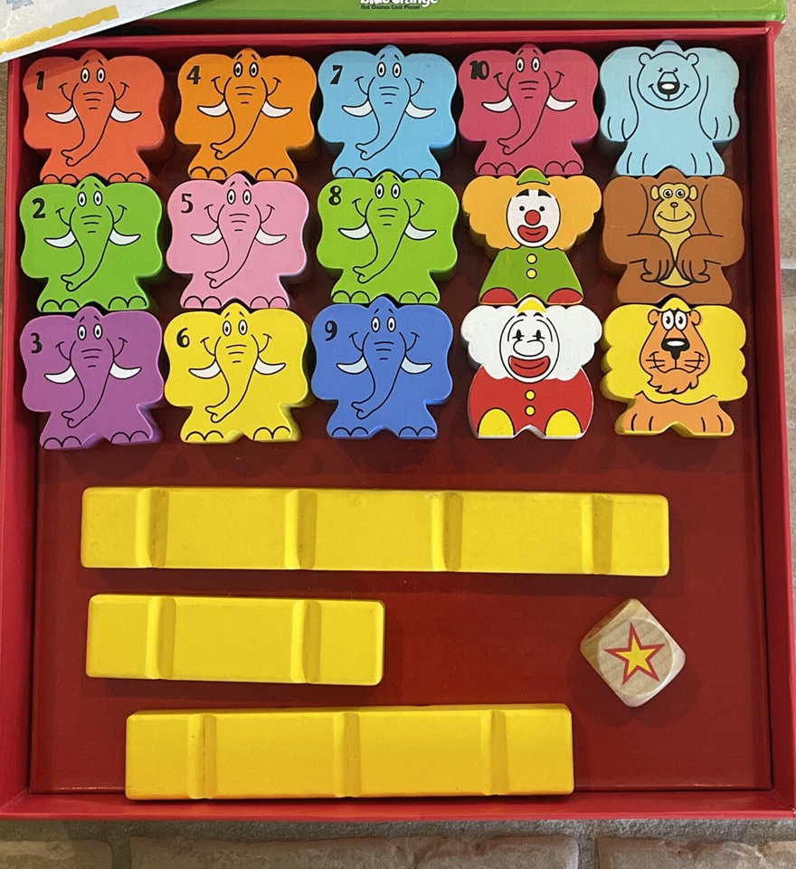 Blue Orange Games ZIMBBOS Elephantastic Pyramids Complete Wooden Strategy - Image 3 of 4