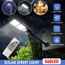 3000W//2000W Solar Street Light 840/560LED Outdoor Garden Sensor Wall Road Lamp