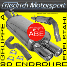 FRIEDRICH MOTORSPORT V2A AUSPUFFANLAGE für Peugeot 406 Stufenheck+Coupe 2.0l Tur