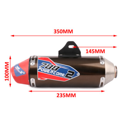 新品 PRO TORK 788 POWERCORE2 マフラー CRF230F Full Muffler Exhaust Pipe System For CRF230F 2003-2017 CRF150F