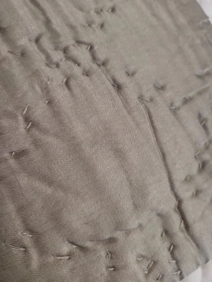 Hotel Collection KING Sham Algodón/Seda Acolchado a Mano Gris Foto 2 de 3