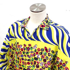 Vintage Gianni Versace 1990 Mens Cotton Shirt Multicolor size 46