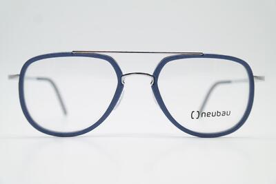 Glasses Neubau Erwin 3D N11 Silver Blue Oval Eyeglass Frame New