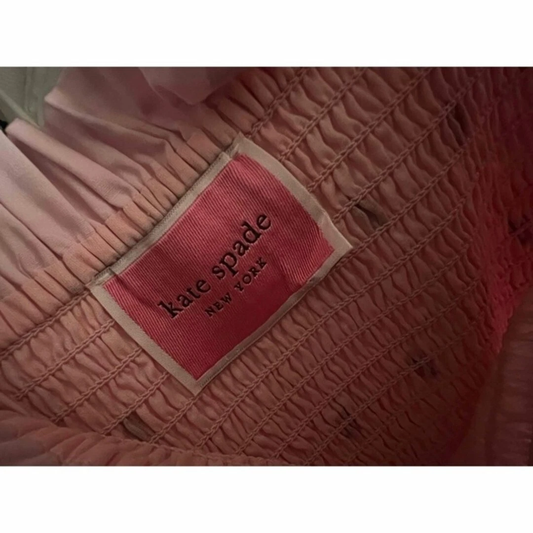 Abito midi coccinella kate spade taglia XS rosa lunghezza 105 cm