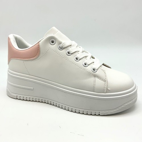 Scarpe da Ginnastica Donna Sneakers Sportive scarpe basse moda bianco para  alta | eBay