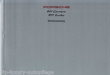 Manuale uso e manutenzione libretto di servizio Porsche 911 993 Carrera Turbo