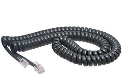 Lot 10 Cisco 7900 IP Series Phone Handset Curly Coil Cords 12' Foot Exact Gray