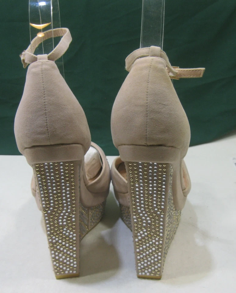 Новый SKINTONE 6 «высокий клиновидный каблук 2» платформы лодыжки ремень сексуальные туфли размер 10 - Изображение 3 из 4