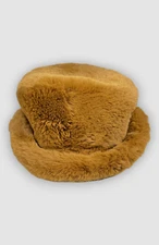 $75 Surell Women's Brown Faux-Fur Bucket Hat One-Size