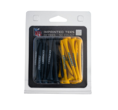 Team Golf NFL LA Chargers Blue Yellow Golf Tees 50 Pack 2 3/4 inch NEW