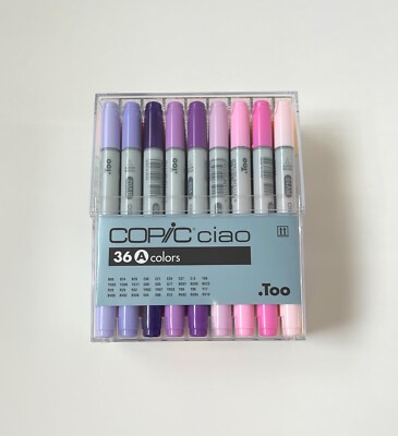 *BRAND NEW* COPIC ciao 36 *A* Colors Graphic Marker (100,B,BG,BV,C,E,G,R,RV,V...