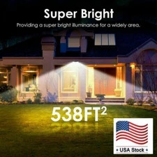 Waterproof 100 LED Solar Powered Light Outdoor PIR Motion Sensor Garden Security