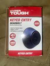 Hyper Tough, Keyed Entry Deadbolt. For Doors 1 3/8"s-1 3/4"s Thick