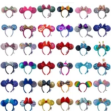 130+ Style  Disney Parks Limited Minnie Ears Loungefly Belle Mickey Bow Headband
