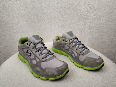 MUnder Armour Mens Gray and Neon Green Athletic Sneakers Sae 9.5 Amazon.com | Under Armour Mens Charged Assert 9 Road Running  main image 4