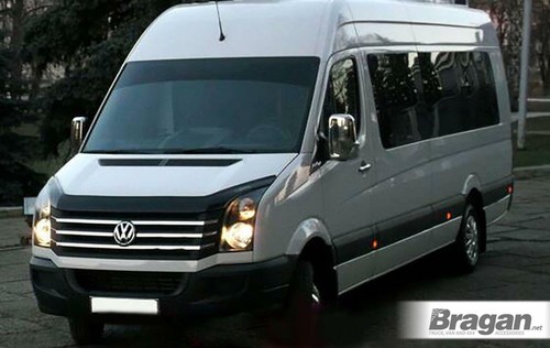 Bonnet Guard To Fit Volkswagen Crafter 2014 - 2017 Hardened Acrylic Accessories - Picture 2 of 3
