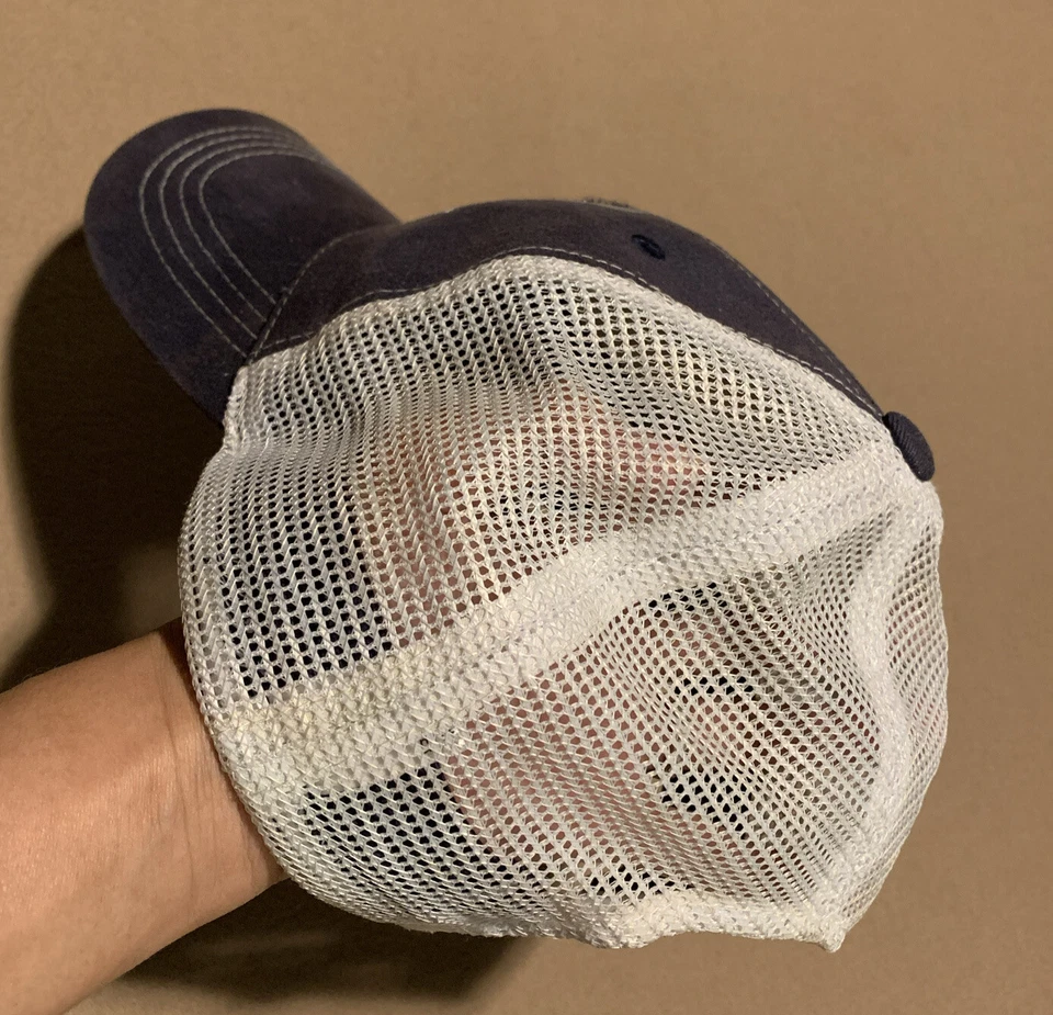 Chapéu COSTA Masculino Bass Truckers Azul Marinho/Branco Malha Traseira Ajustável Tamanho Único - Imagem 4 de 4