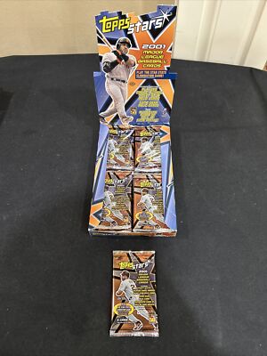 2001 Topps Stars Hobby Baseball Sealed (1) PACK From Box Albert