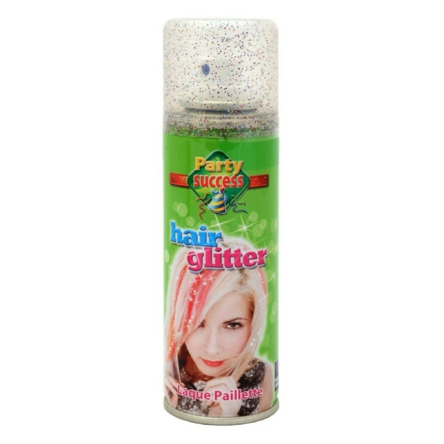 PARTY SUCCESS Silver Glitter Hair Spray Wash Out Party Sucess Quick UK Postage!