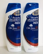 2-Pack Head & Shoulders Old Spice ~ 2-in-1 Anti-Dundruff Shampoo & Conditioner