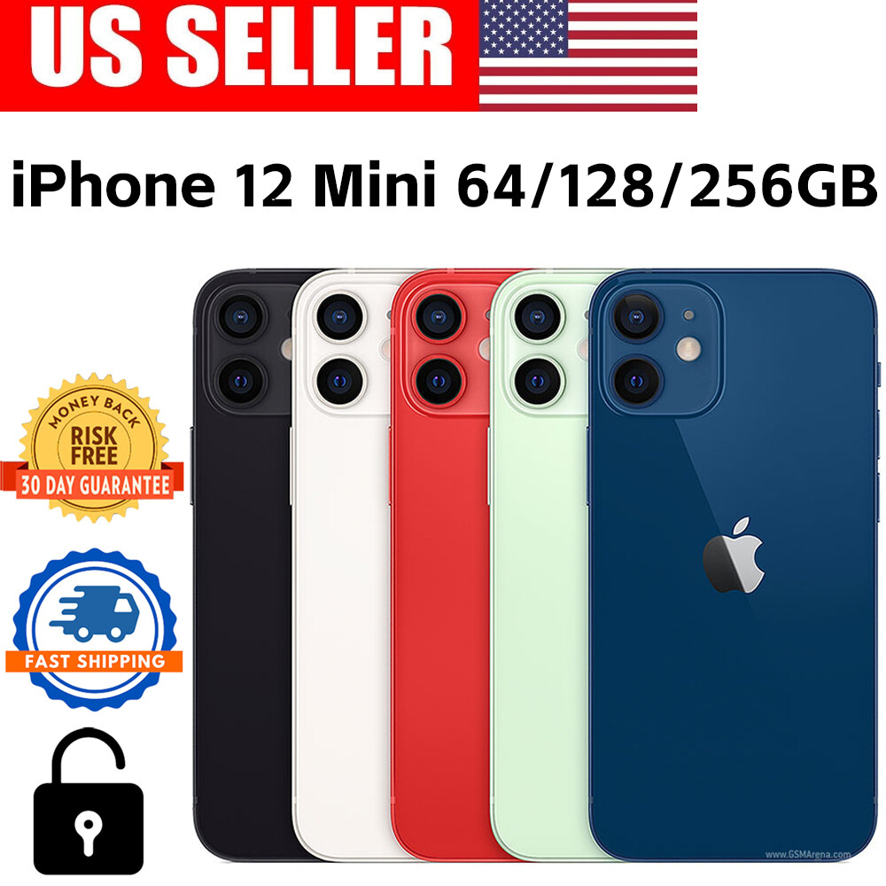 New Sealed Apple iPhone 12 Mini 64/128/256GB A2176 UNLOCKED【IN