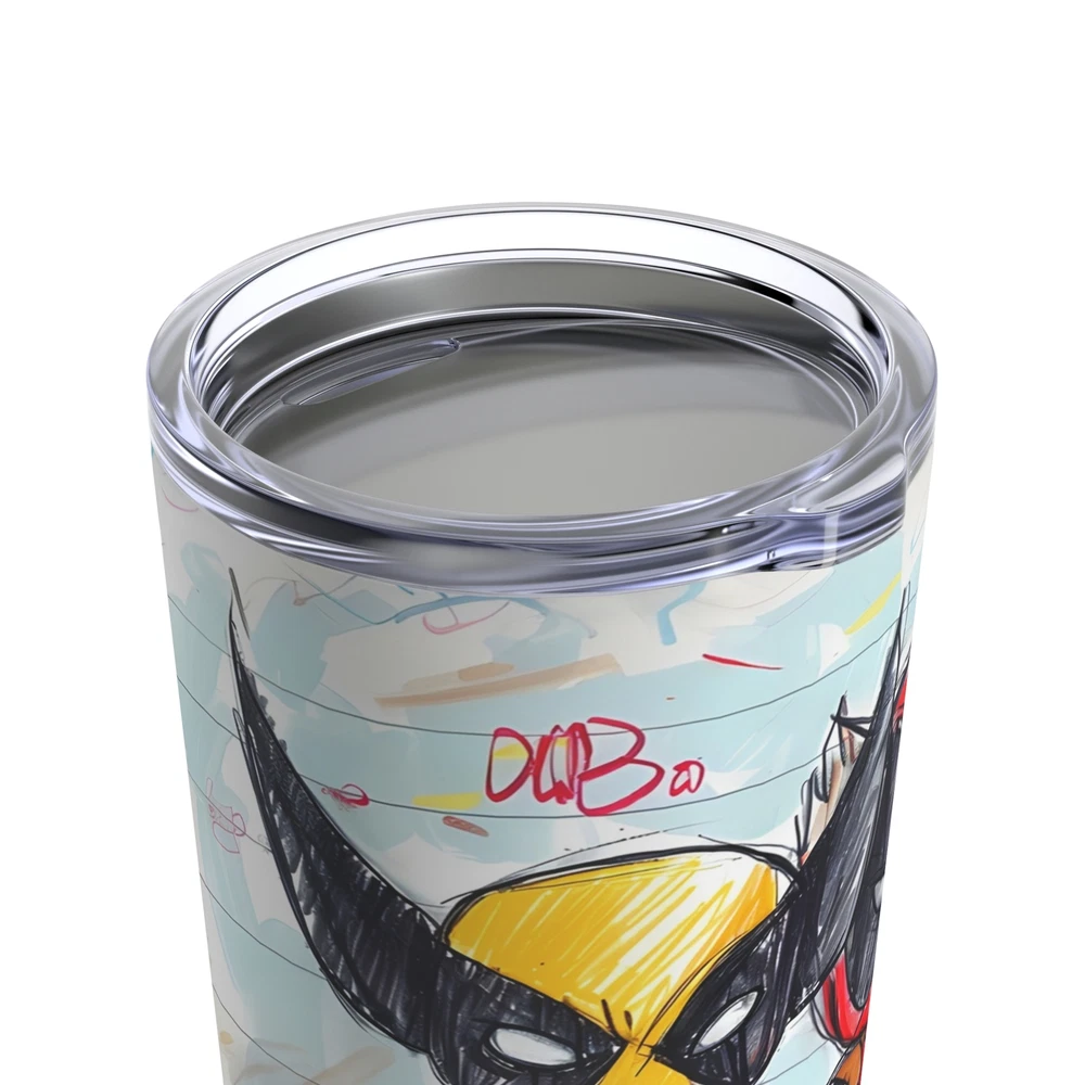 Tumbler 20oz Epic Buds Sketch. Vacuum Insulated Stainless Steel Glossy Finish