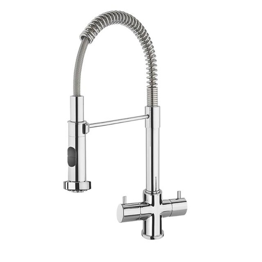 Franke Varzo Twin Lever Spring Chrome Tap 7612985643986 - Image 2