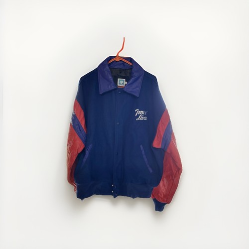 Tony Lama, Vintage Tony Lama Varsity Leather Jacket Size L