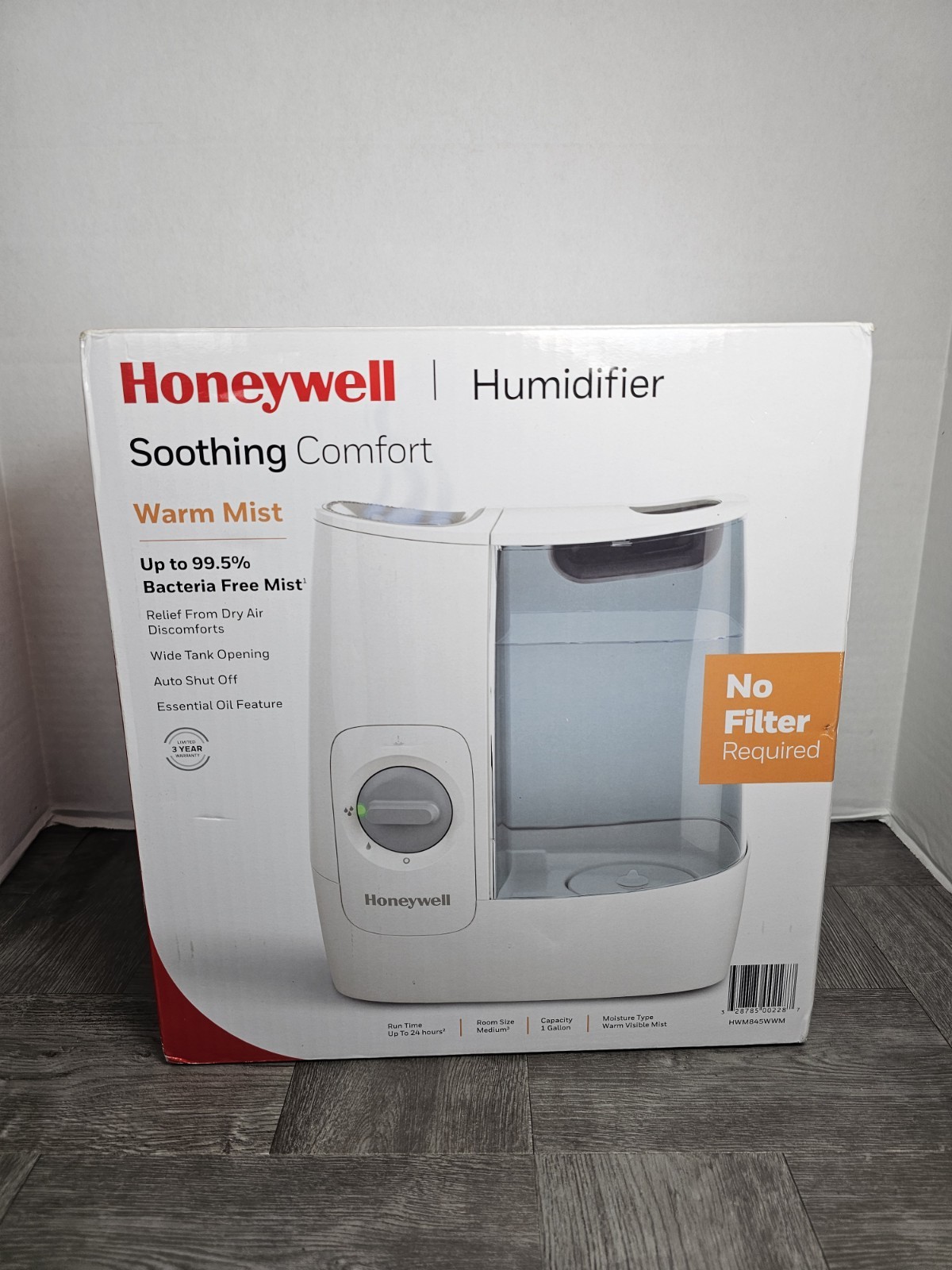 Honeywell Warm Mist Soothing Comfort Essential Oil Feature White
