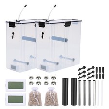 para 2 Set 3D Impresora Filamento Secador Caja 5.8L Negro